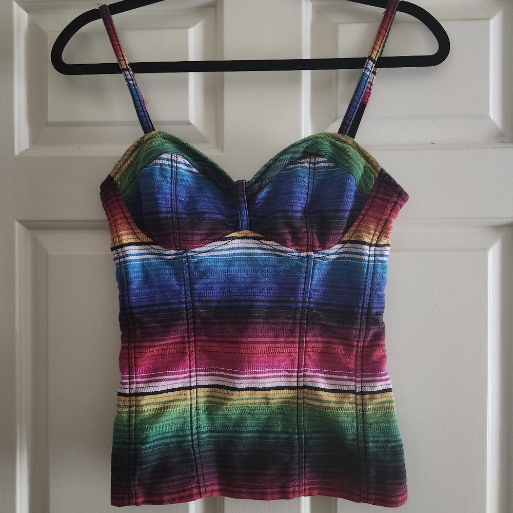 Vintage Royal Bones S spaghetti strap top